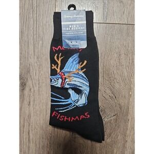 Tommy Bahama Merry Fishmas Mens One Size Fits Most Socks Brand New 1340
